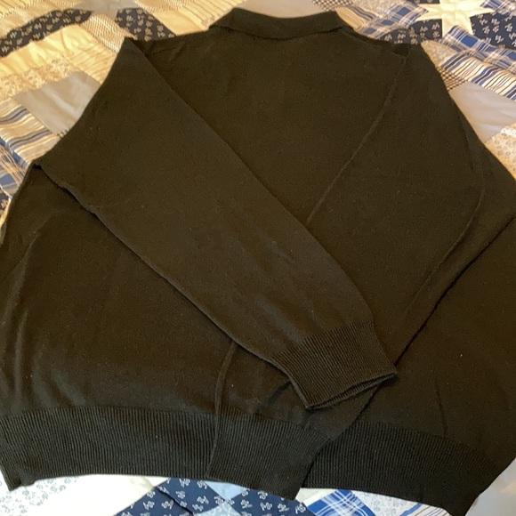 Jos A Bank Polo-Style Mens Black Long-Sleeved Shirt - Picture 4 of 5